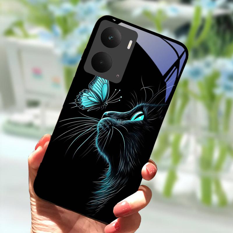 For Realme P3 5G Case Tempered Glass Back Cover For Realme P3 5G Shockproof Back Cover RealmeP3 P 3 Hard PC Protective Shell