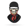 Balaclava Skull Design Heat-Transfer Printed Breathable Spandex/Polyester Unisex Neck Gaiter for Motorcycle Riding Outdoor Use