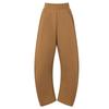 Logo Embroidered Comfortable Soft Casual Pants Women Bottoms Brown JZ4056