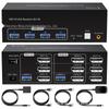3-канальный KVM-хаб DP 2-входной + USB 3.0, 3-канальный KVM-хаб DP 1-выходной + USB 3.0 4-выходной