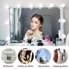 Hollywood Makeup Vanity Mirror Light Stick On Professional Adjustable 3 Colors LED USB Bulbs String Stepless Dimmable Lamp