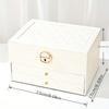 3-layer Drawer Type Jewelry Storage Box, Desktop Lockable Finishing Storage Container For Jewelry Earrings Rings Necklaces Bracelets Pendants