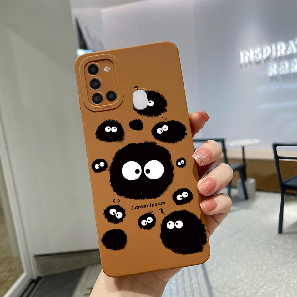 Чехол для Samsung Galaxy A21s Фиолетовый Лавандовый Цветок Защита Камеры Мягкий Чехол для Телефона Для Samsung A21s 6.5" SM-A217F A 21 s Чехол