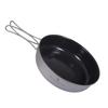Boundless Voyage Titanium Frying 18cm Perfect for and Outdoors Pan, Diameter, 4.5cm Deep, Non-Stick, Open-Food Cookware, Ultra-Lightweight,