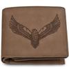 Винтажный коричневый кожаный кошелек Leo с RFID-блокировкой для мужчин