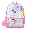 Рюкзак с лицом единорога, для девочки многоцветный рюкзак
