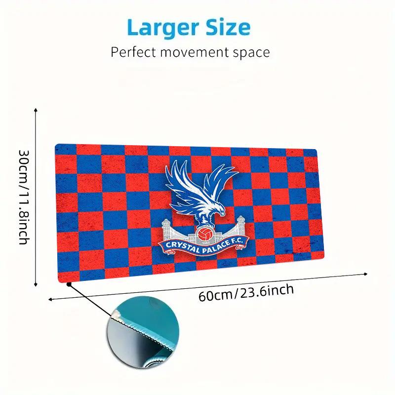 Crystal Palace FC Color Mouse Pad Large Gaming Table Cushion Non-slip Laptop Tablet Big Mousepad XXL Mat Mini PC Playmat With Lock edge