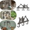 Classic Retro Aesthetic Wall Mounted Key Hook Cast Iron Wall Decor Key Organizer  Home Use