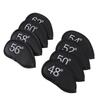 8PCS Wedge Irons Club Head Cover PU Leather Club Iron Headcover 48 degrees  50 degrees  52 degrees  54 degrees  56