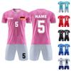 Personalised Shirts Kit Mens Girls With Name Number Custom Football Jerseys For Boys Training Suit