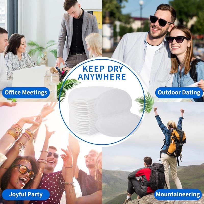 500pcs Unisex Summer Sweat Pads Deodorants Underarm Anti Perspiration Sweat Pads Disposable Armpit Absorb Useful Shield Pads