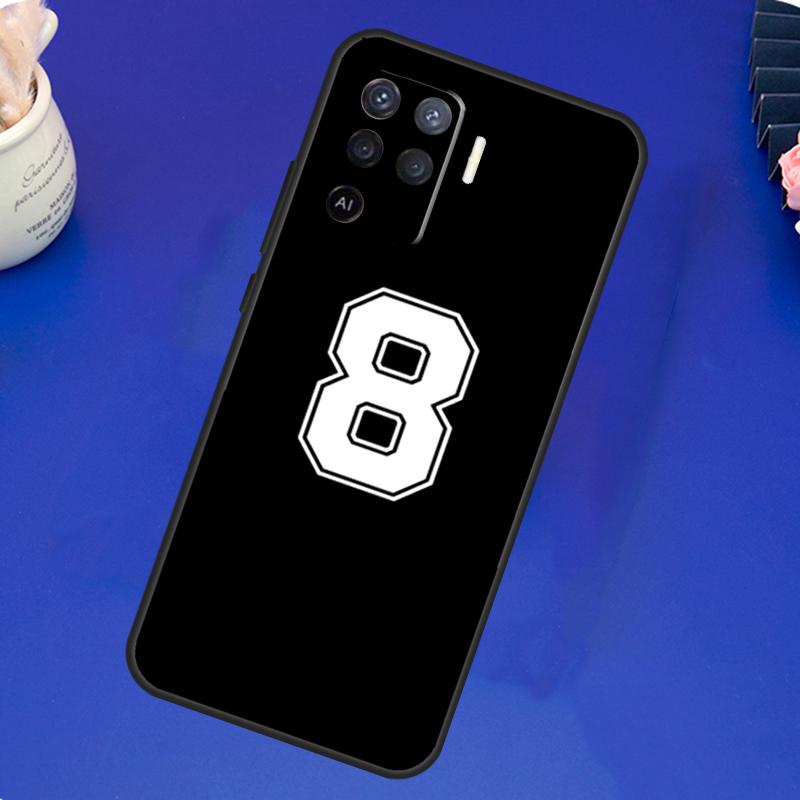 Индивидуальный чехол с счастливым номером футболиста Для OPPO A17 A57 A77 A78 A15 A16 A52 A72 A76 A96 A74 A94 A5 A9 A31 A93 A54S A53S A57S