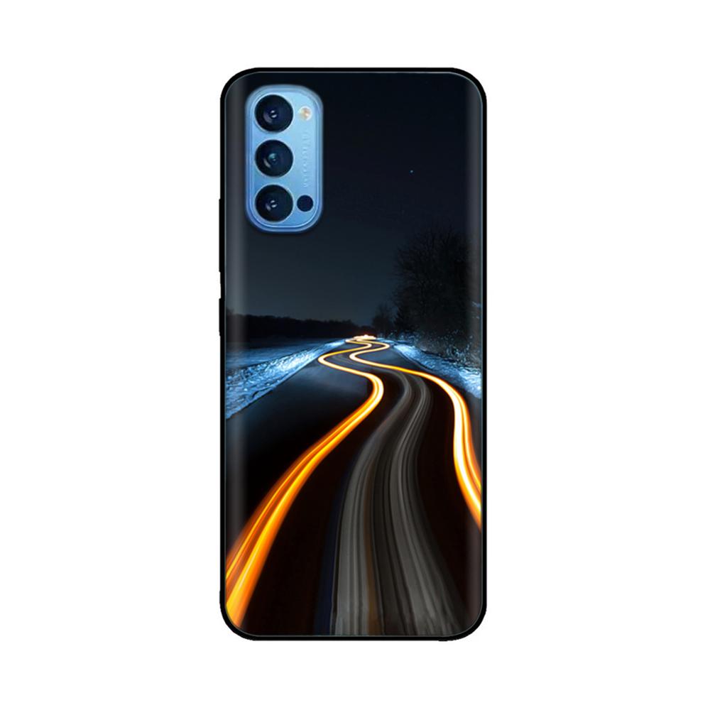 Чехол для Oppo Reno4 Pro 5G Мягкий ТПУ Черный Силиконовый Задняя Крышка Телефона для OPPO Reno 4 Reno4 Pro 5G 4G Чехол Funda Coque Бампер Capa