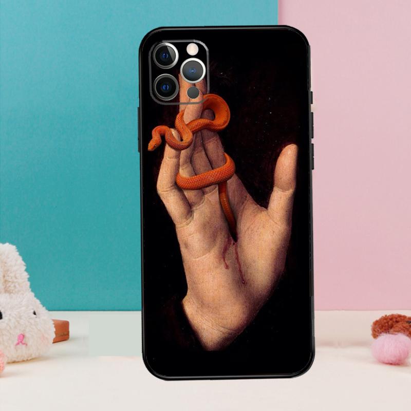 Чехол для телефона 'Рука Змея' для iPhone 17 Air 16 15 14 13 11 12 Pro Max 12 13 mini 15 16 Plus 16e Чехол Coque