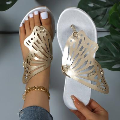 2025 Женские плоские тапочки Пляжные сандалии