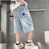 Boys' Summer Pants Children's Cropped Pants Ultra-thin Jeans Soft Denim Pants