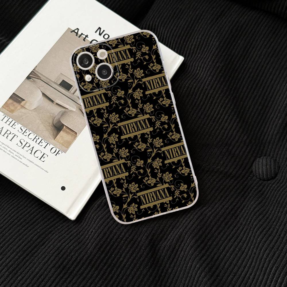 Band Hot N-NirvanaS Phone Case for iPhone 17 16 15 14 13 12 11 Pro Max Plus Soft Cover Personalized DIY