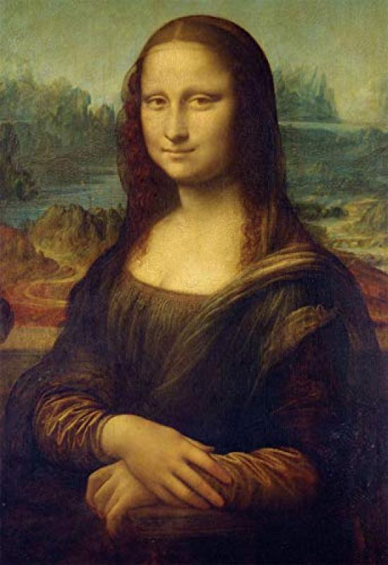 Пазл Мона Лиза из 300 деталей (Леонардо Винчи) (26x38см)