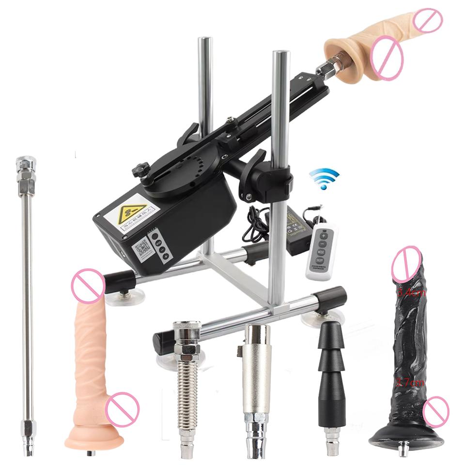 Автоматическая секс-машина Толкающая машина с дилдосами Пульт/APP Управление для пары 70 Вт Мощная машина любви Специальная функция