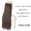 Long Straight Women Hair Extension Synthetic Fiber Hairpiece Daily Wear Long Straight Fake Hair for Women