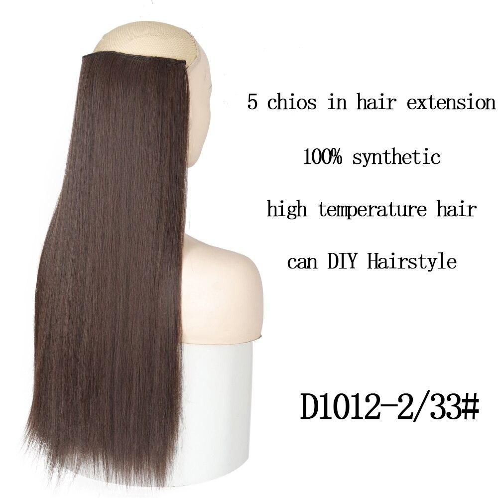 Long Straight Women Hair Extension Synthetic Fiber Hairpiece Daily Wear Long Straight Fake Hair for Women
