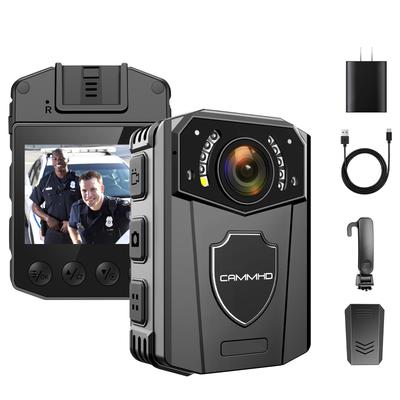 CAMMHD 1440P 32 ГБ Полицейская нательная камера 3000 мАч Часы непрерывной работы IP65 Водонепроницаемая Ночное видение Широкий угол Подходит для полиции Правоохранительных органов Безопасности