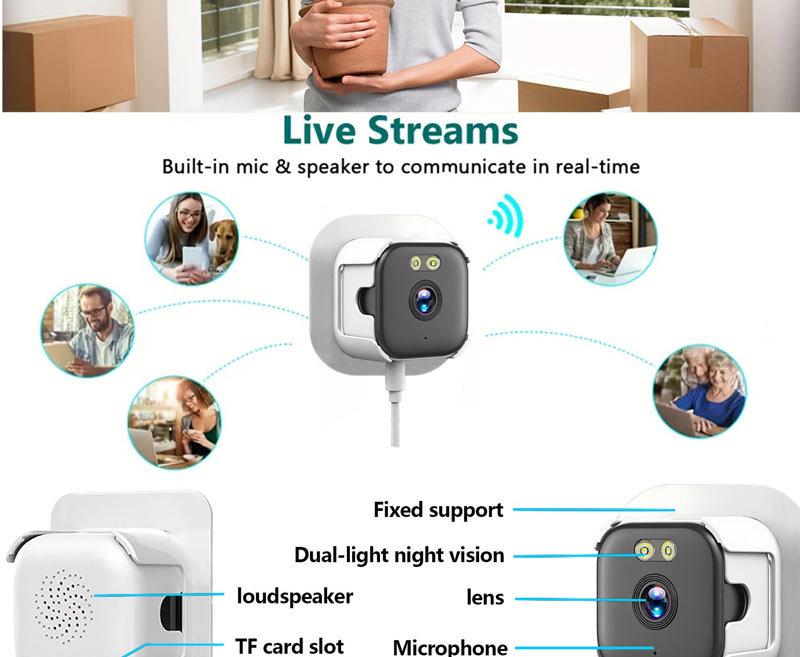 2K Dual-Band WiFi Window Camera with Starlight HD Monitoring