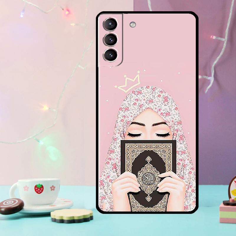 Исламский Арабский Хиджаб Девушка Чехол для Телефона Для Samsung Galaxy S24 S25 Ultra S21 S22 S23 Ultra S9 S10 S20 Plus S25 FE Чехол