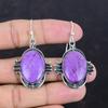 Purpurite Earrings Gemstone Handmade Jewelry 925 Sterling Silver Earring Natural Purpurite Jewelry Beautiful Dangle Earring Gifts For Friend