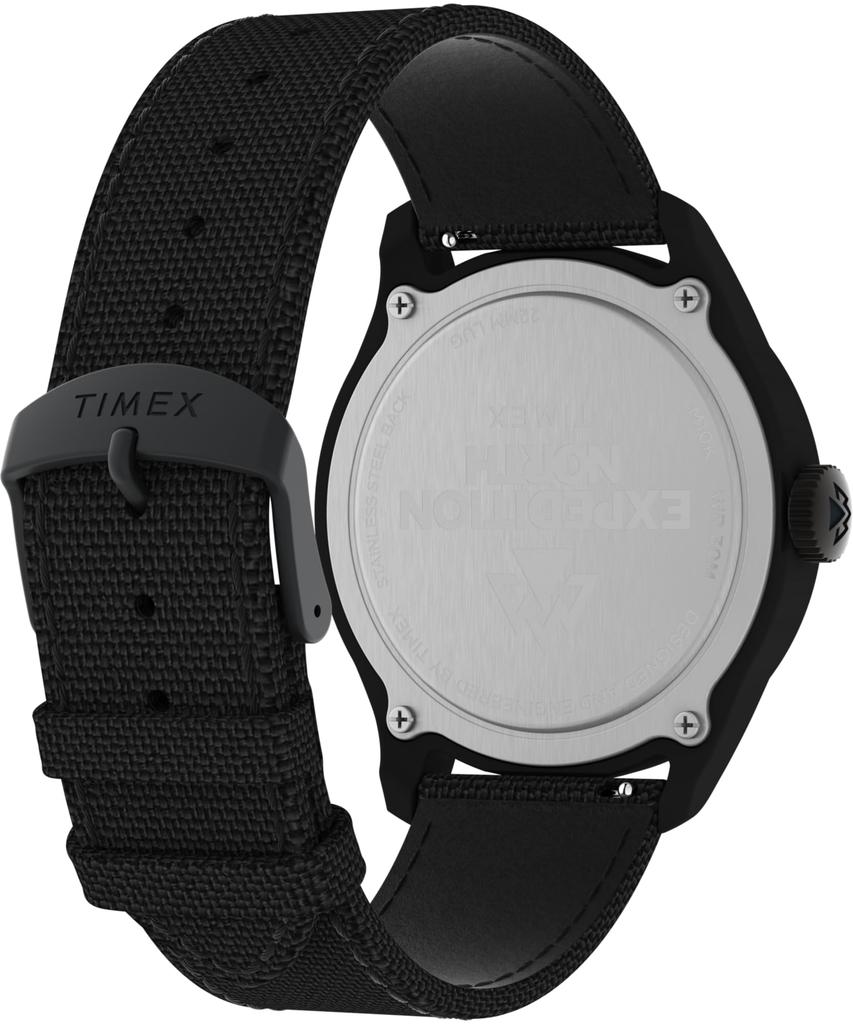 Часы Timex Men's Expedition North Traprock 43 мм, черный/серый/черный. , современное