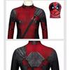 Kids Deadpool Costume Cosplay Set Bodysuit with Mask Halloween Theme Party Role Play 110cm