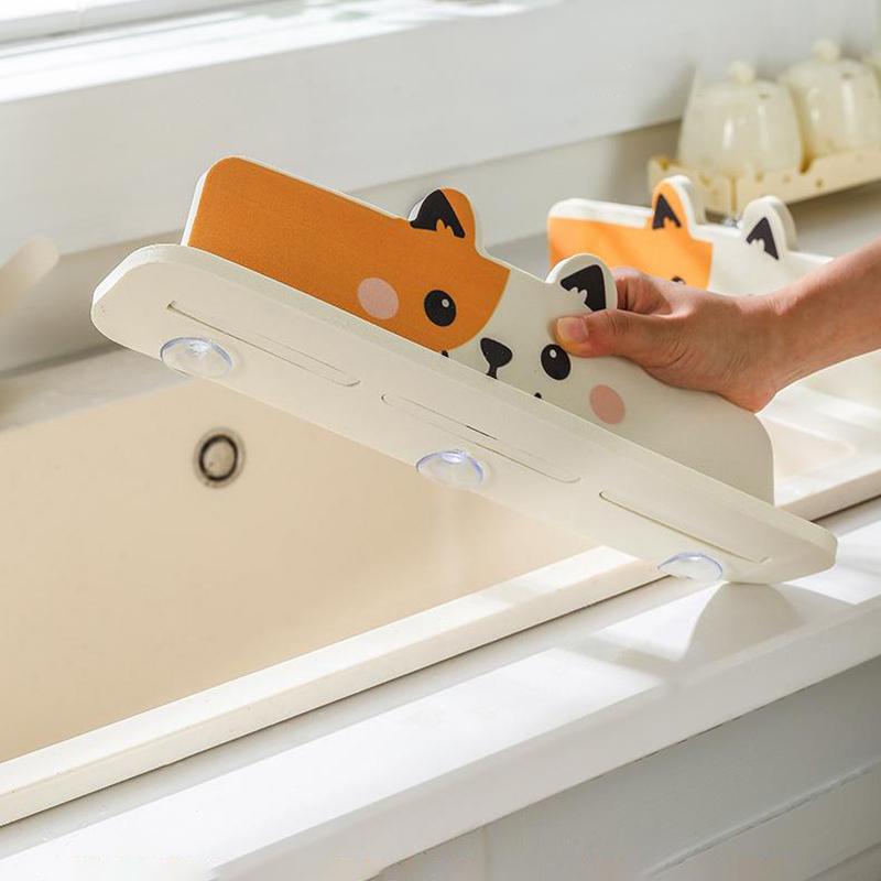 Силиконовый брызговик для кухонной раковины, защита от брызг воды при мытье, водонепроницаемый экран от брызг, барная стойка, защита от воды