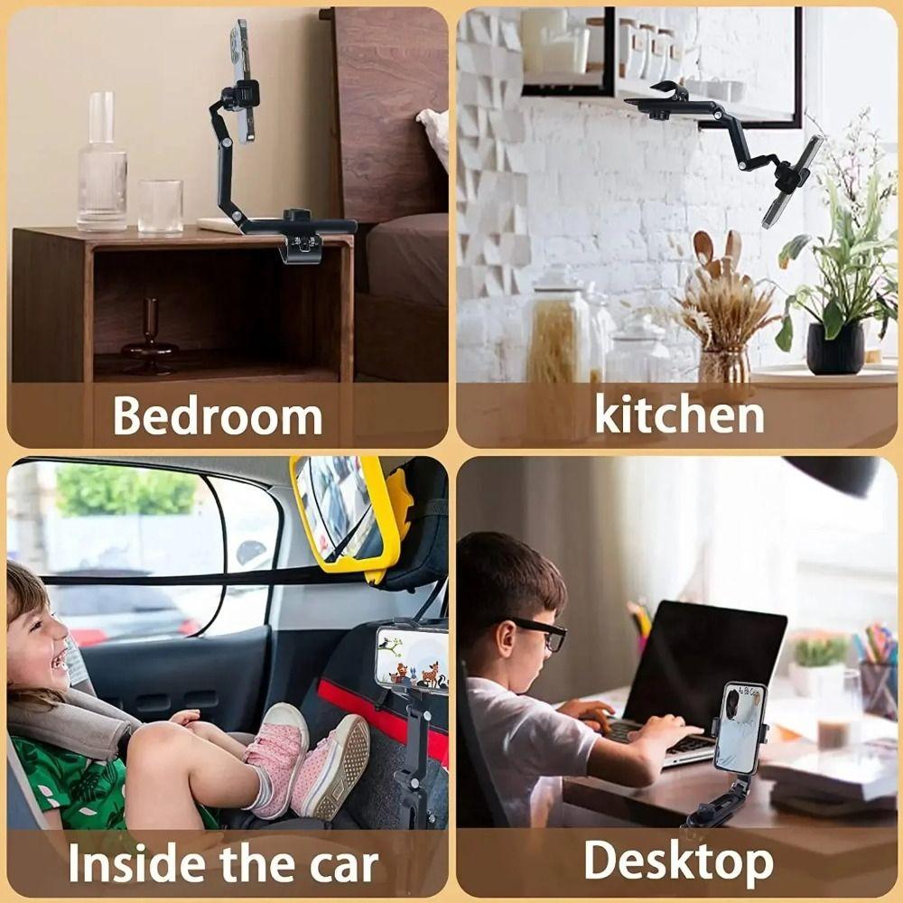 360° Rotatable Sun Visor Holder Anti Slip Car Navigation Stand Driving Phone View