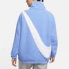 Nike Двусторонняя куртка из шерпы с большим логотипом Женская куртка синего цвета DC5138-414