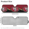 Индивидуальная солнцезащитная шторка на лобовое стекло автомобиля San Francisco 49ers