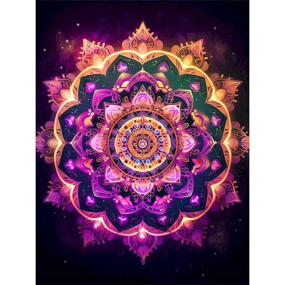 Алмазная живопись Полный дрель Городской пейзаж Круглая алмазная живопись Ручная работа Искусство Мандала Diy Алмазная мозаика Картина Украшение дома