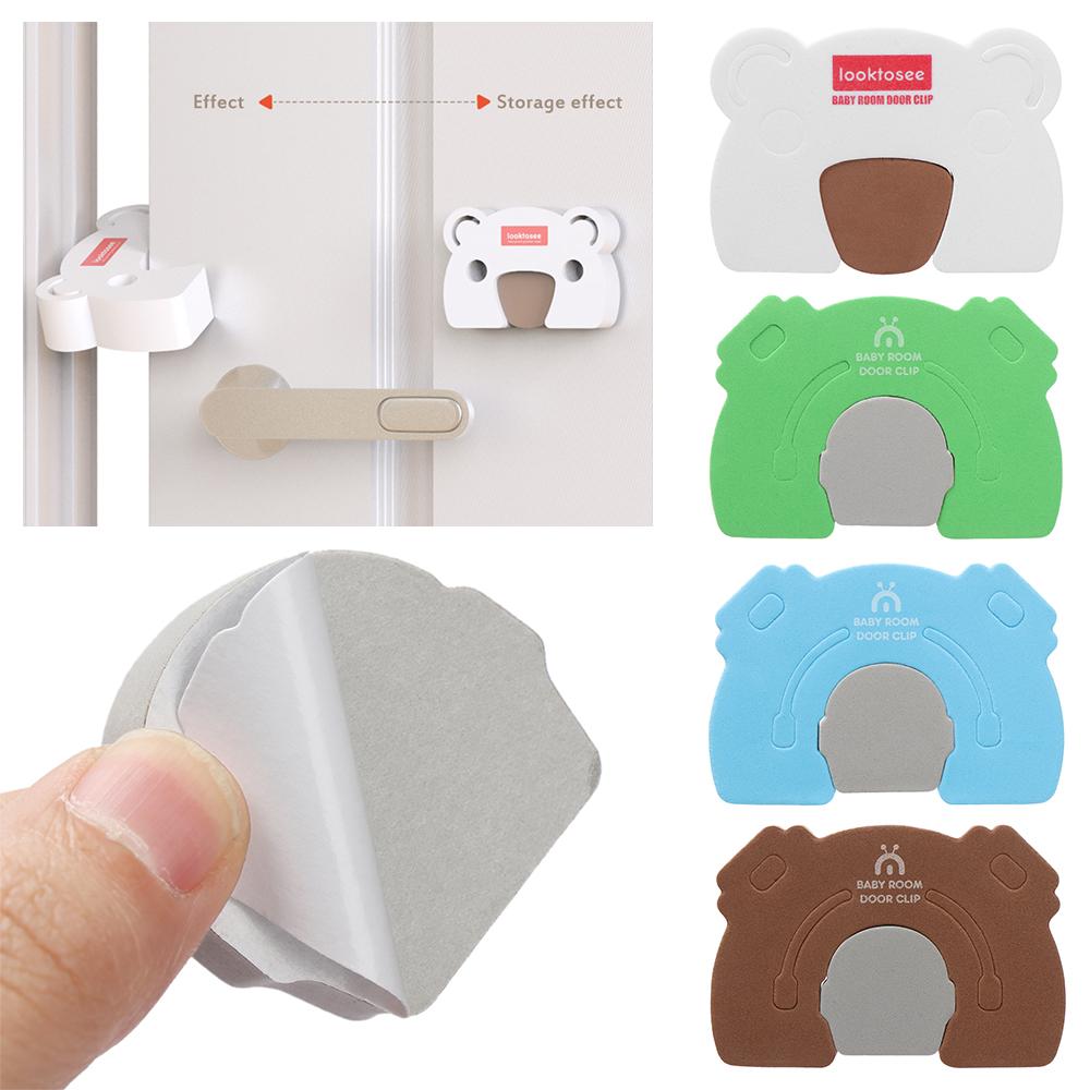 Kitchen Bedroom Door Clip Soft Door Stopper Guard Baby Kids Safety Finger Protector
