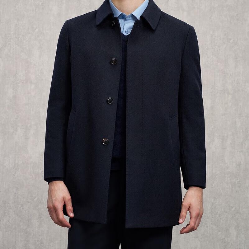 Мужское роскошное длинное шерстяное пальто EMZ 9E7500212