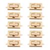 10Sets Turn Lock Clasp Classic Design High Hardness Purse Lock for DIY Luggage Purse Handbags
