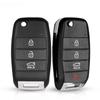 4 Buttons Flip Folding Remote Key Case Fob Housing Key Shell for KIA K3 Sorento Carens K5 K2 Cerato Forte