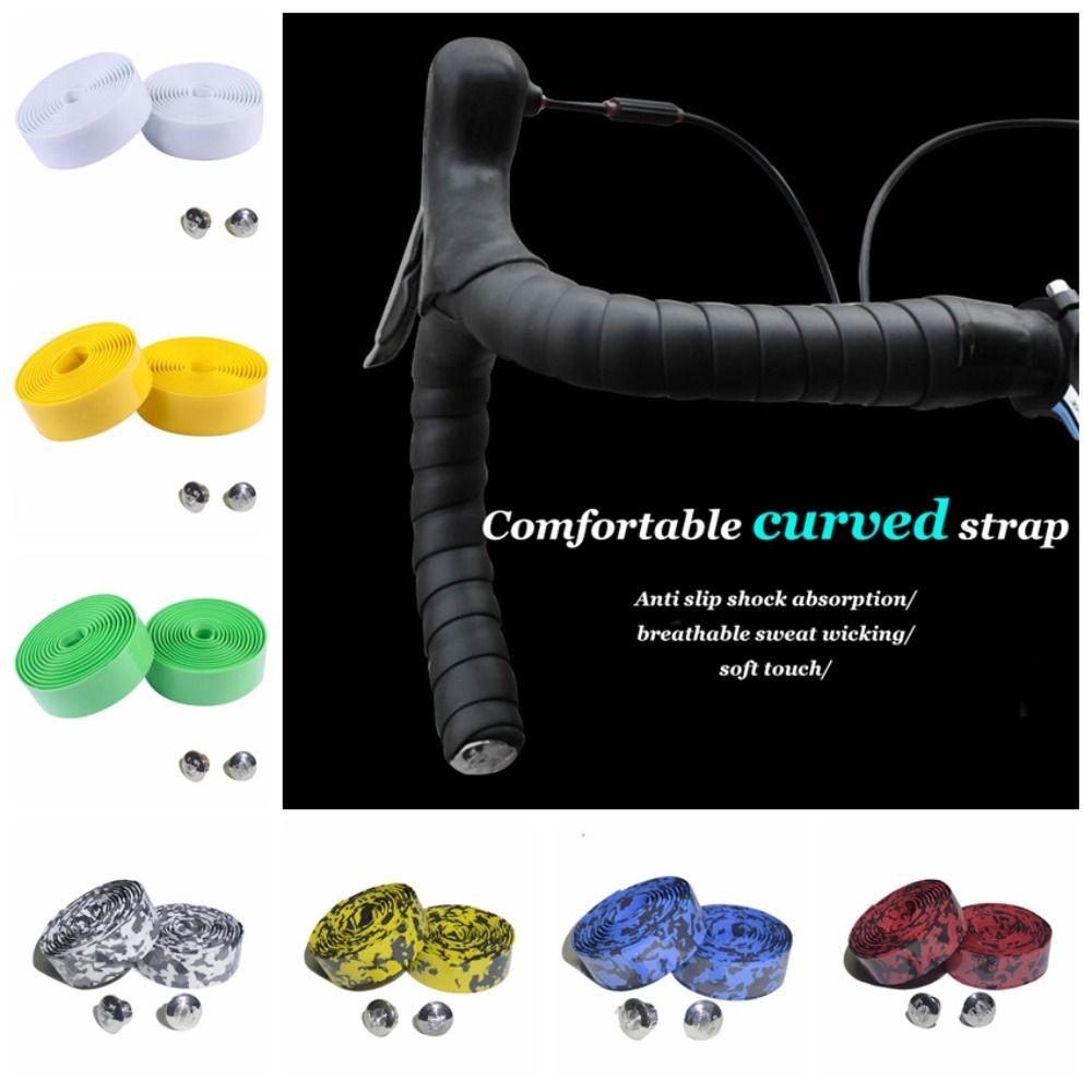 1 Pair Sponge Bicycle Handlebar Strap Eva Camouflage Cycling Handle Belt Bicycle