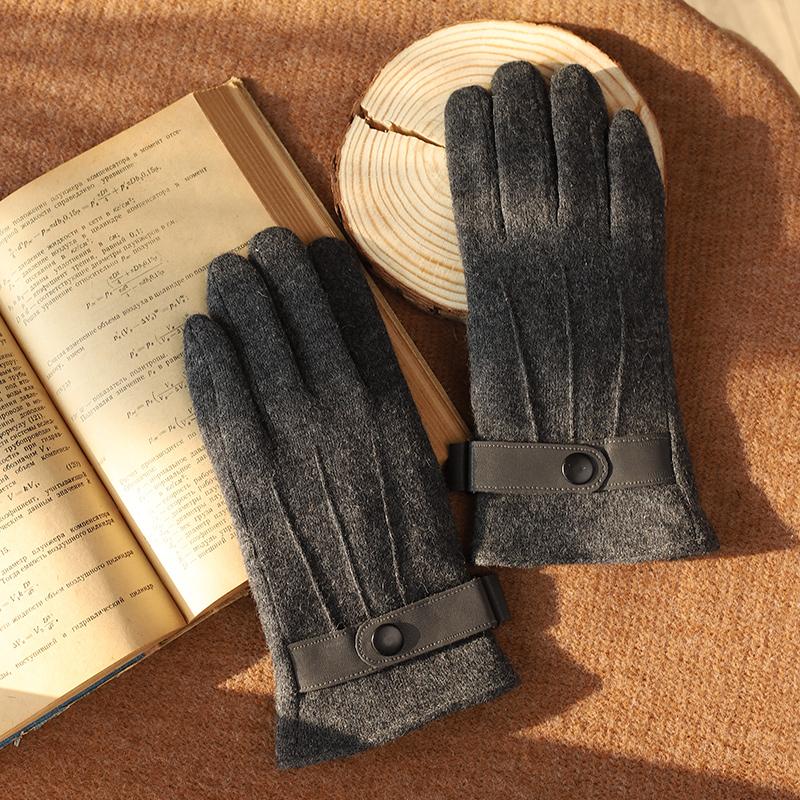 Women's Aesthetic Touchscreen Warm Touchscreen Compatible Cycling Daily Use Party Business Winter Wool Gloves