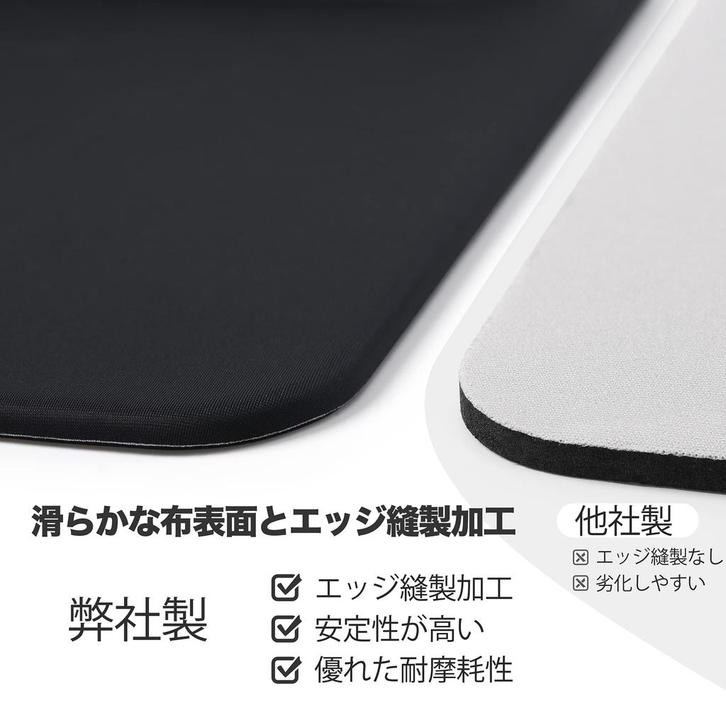 Коврик для мыши UnivoColors со встроенной подставкой для запястья, массажная подушка для мягкого снятия стресса, эргономичная, снимающая усталость запястья, с массажем, без раздражения кожи (L) +