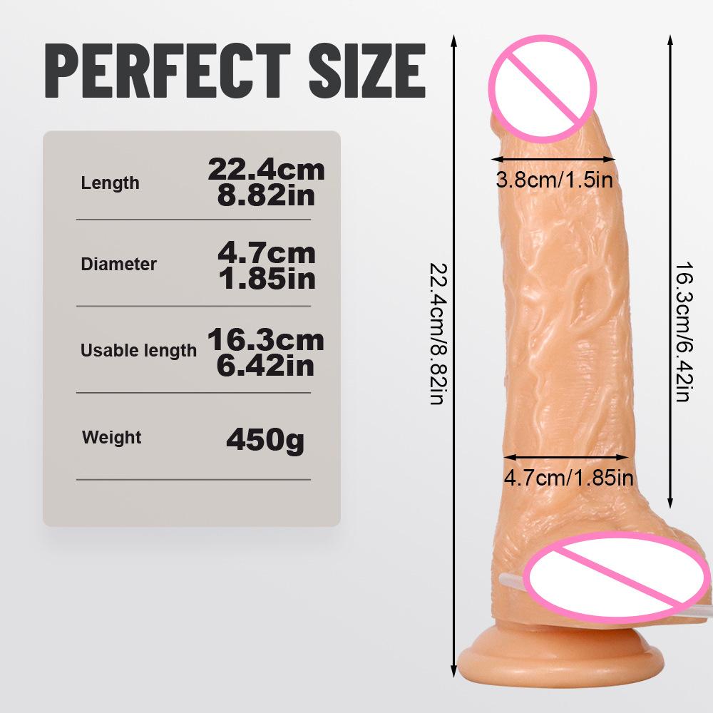 Water Spray Simulation Penis Female Climax Jet Imitation Ejaculation Masturbation Device PVC Dildo Sexy Adult Sex Product