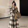 Women's Cotton-Padded Over-the-Knee Woolen Coat - Autumn/Winter 2023 Collection, College Style
