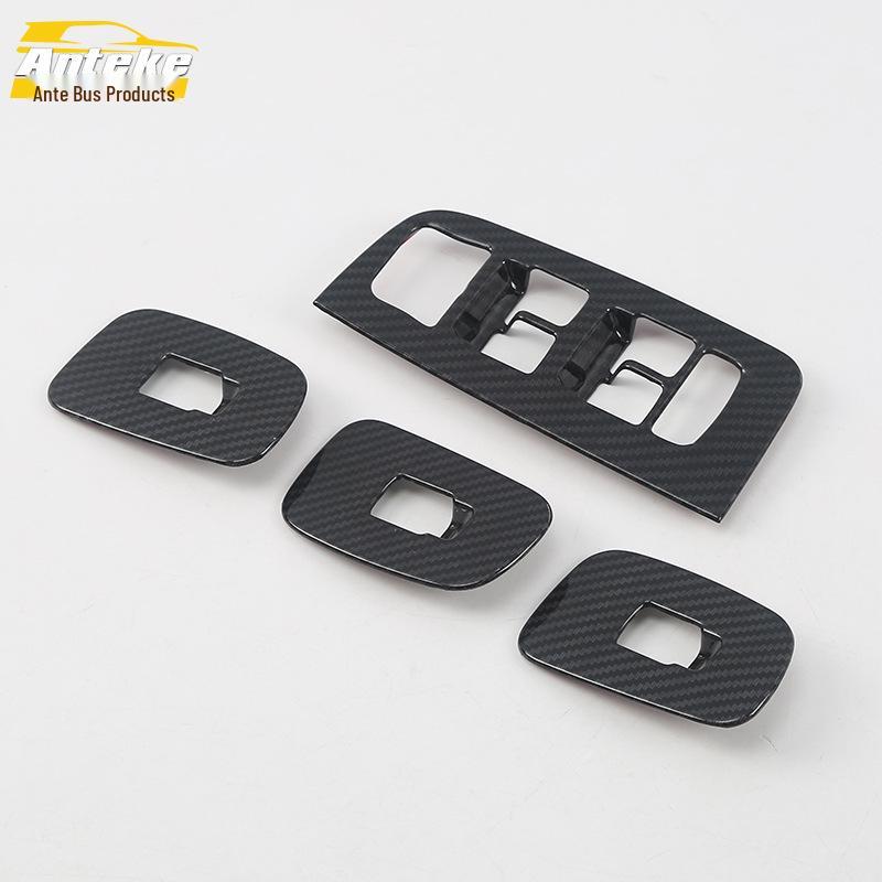 XC60 Lifter Switch Decorative Frame: Fits 18 Models, Car Window Glass Armrest Switch Button Sequin Sticker