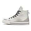Chuck Taylor All Star Синтетическая кожа Жидкий серебристый Противоскользящие Амортизирующие Высокие кеды Женские Серебристо-серый