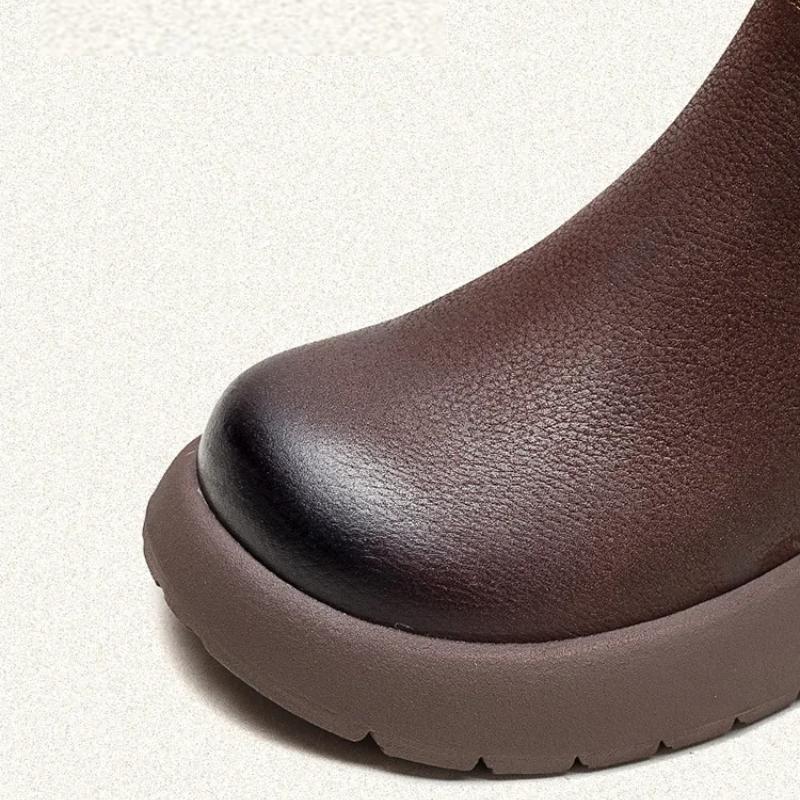 100% натуральная кожа зимняя обувь женские зимние ботинки на плоской подошве нескользящие коровья кожа женские зимние ботильоны теплые черные