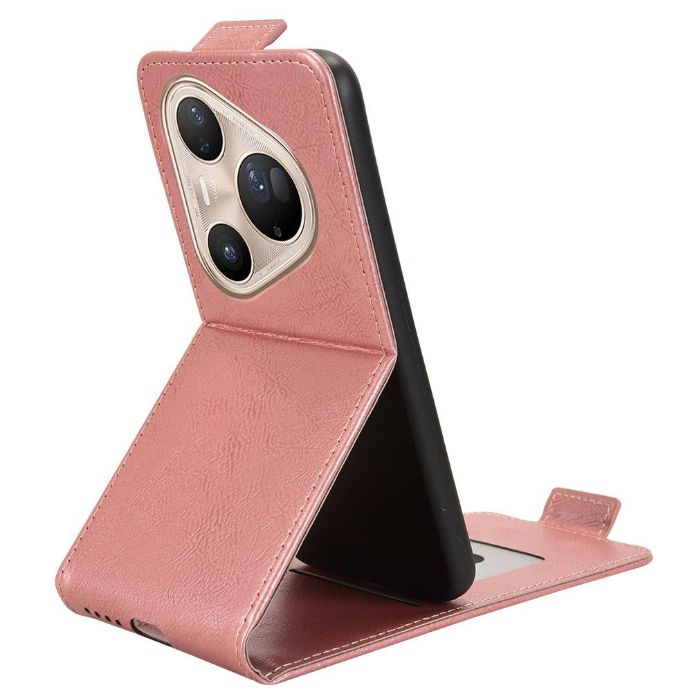 For Huawei Pura 80 Ultra Stand Case Magnetic Clasp Vertical Flip Leather Phone Cover with Card Holder