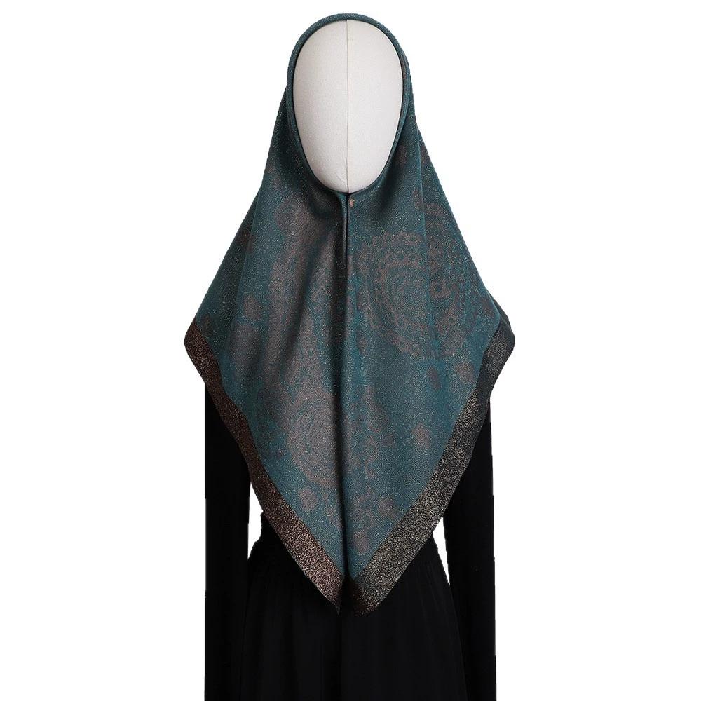 100x100 см Женский квадратный головной платок с узором пейсли, дышащий, малайзийский, арабский платок, Ближний Восток, Дубай, Турция, палестинские хиджабы